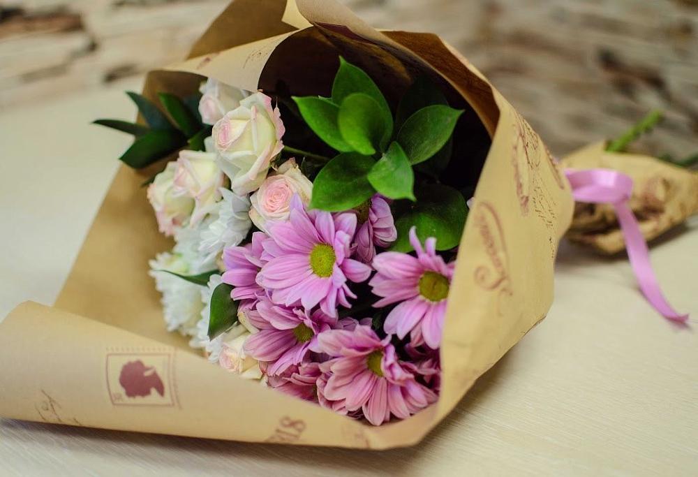 Букет цветов из: Розы и Хризантемы в Вязниках