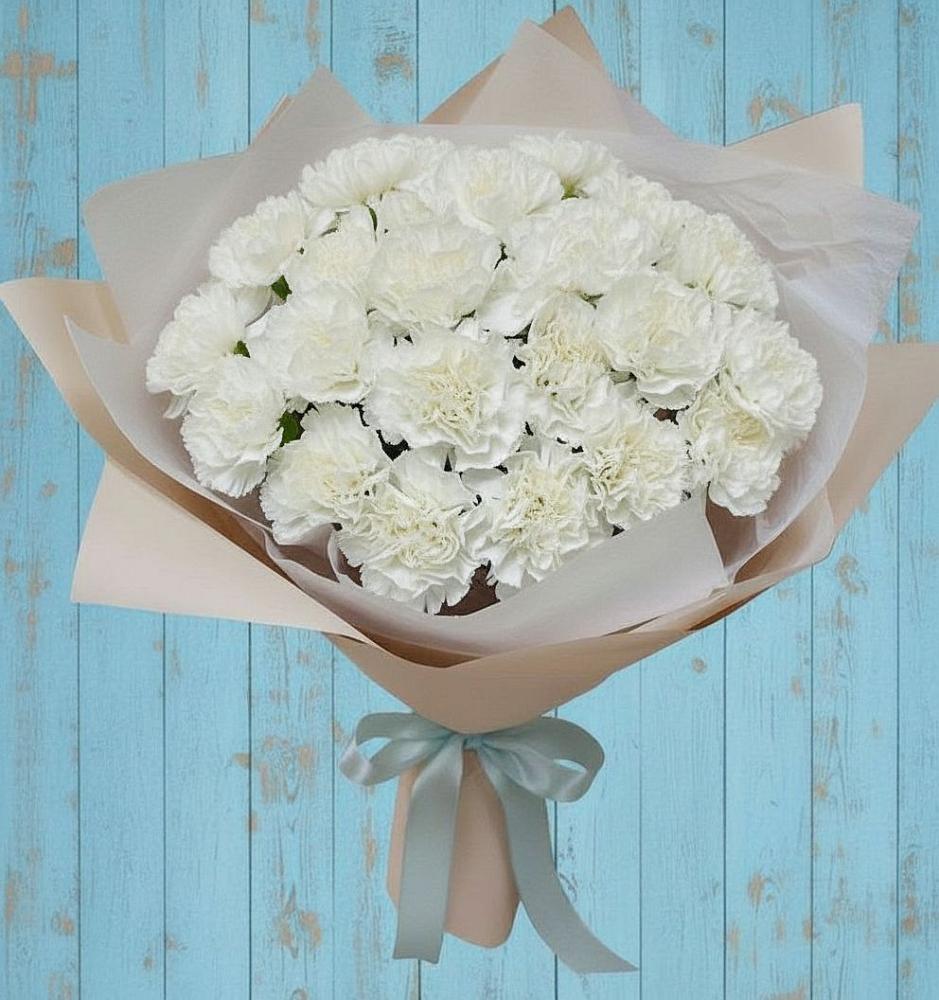 Букет Хрустальное утро в Вязниках Букет цветов из: Гвоздики в Вязниках