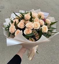 Букет Кремовые розы Латте в Вязниках