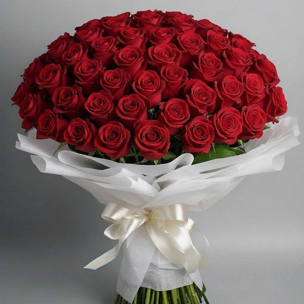 Букет 101 Красная роза Блэк Мэджик в Вязниках