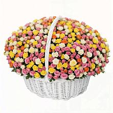 Премиум корзина Кустовых Роз в Вязниках Премиум букет из: Розы в Вязниках