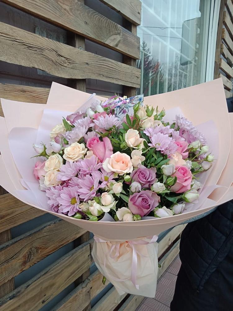 Букет цветов из: Розы и Хризантемы в Вязниках