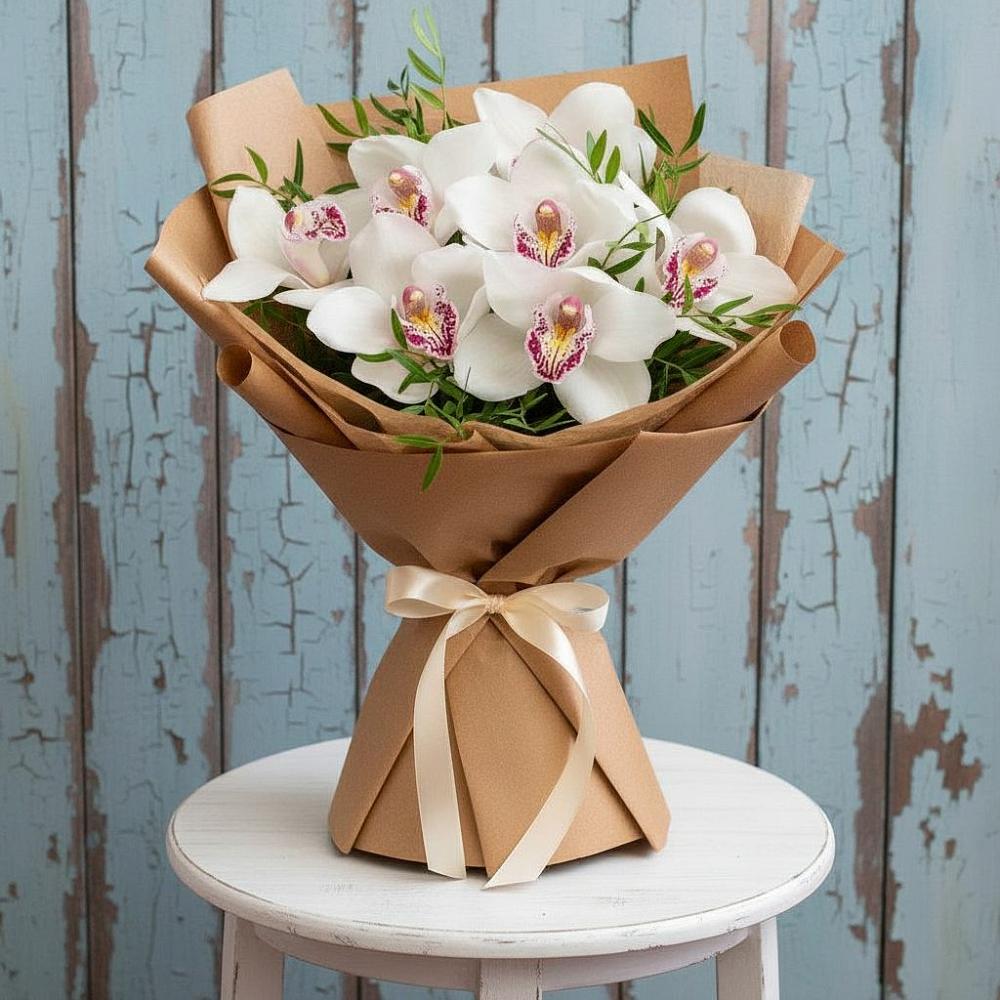 Букет цветов из: Орхидеи и Розы в Вязниках