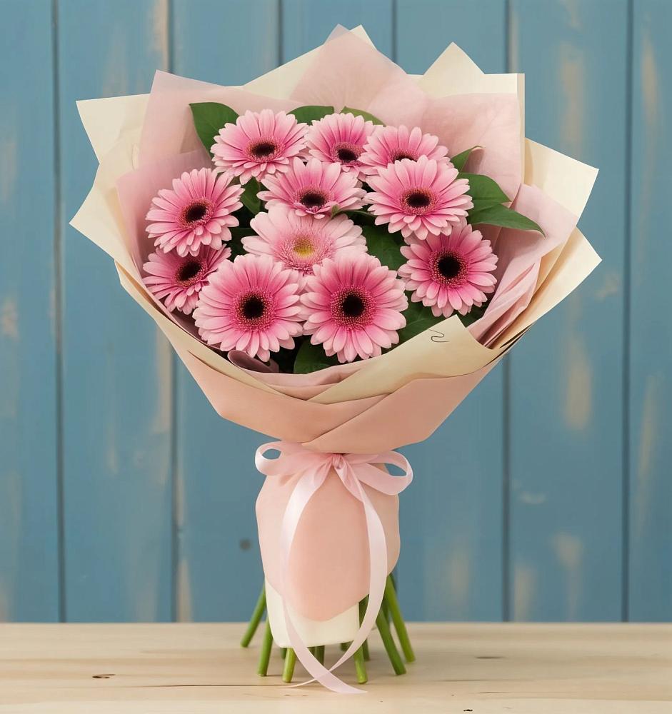 Букет пурпурно-розовый в Вязниках Букет цветов из: Герберы в Вязниках