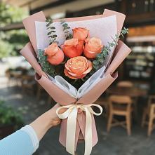Букет персиковый аромат в Вязниках Букет цветов из: Розы в Вязниках