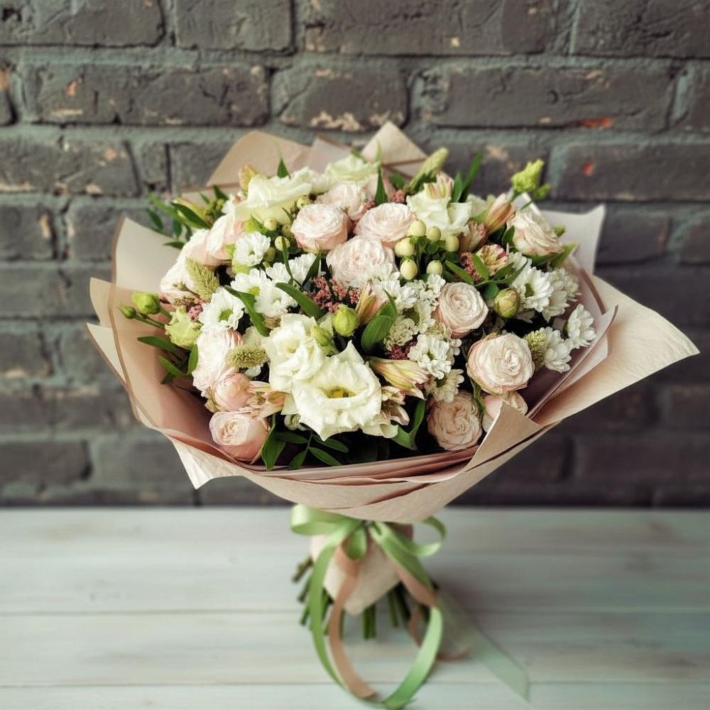 Букет цветов из: Альстромерии, Розы и Хризантемы в Вязниках