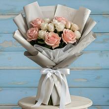 Букет Нежное облако в Вязниках Букет цветов из:  Розы в Вязниках
