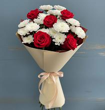 Букет цветов из:  Розы и Хризантемы в Вязниках