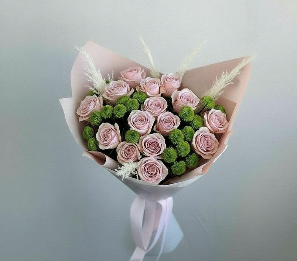 Букет цветов из: Розы и Хризантемы в Вязниках