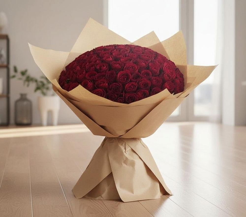 Букет 101 Красная роза в Вязниках