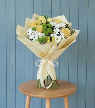 Букет цветов из:  Хризантемы и Розы в Вязниках