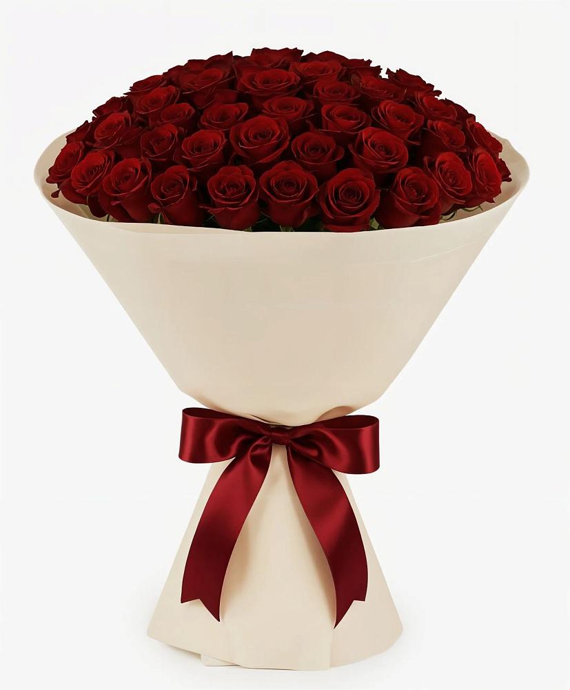 Букет 101 Бордовая роза Блэк Бакарра в Вязниках