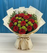 Букет цветов из:  Розы и Хризантемы в Вязниках