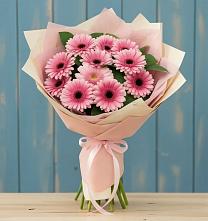 Букет пурпурно-розовый в Вязниках Букет цветов из:  Герберы в Вязниках